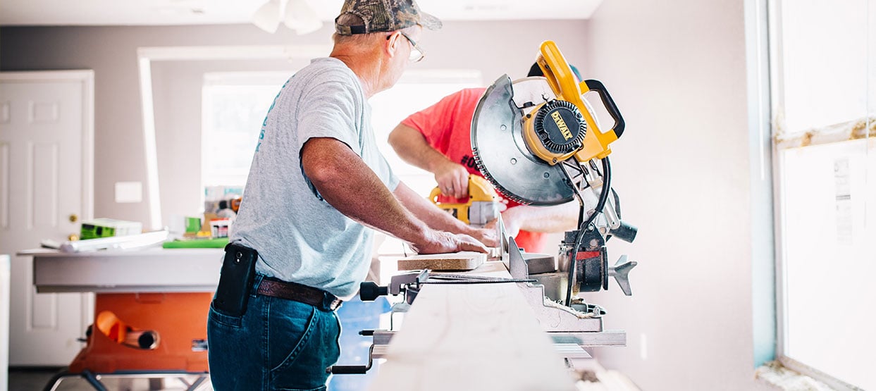 Older man working Older man working